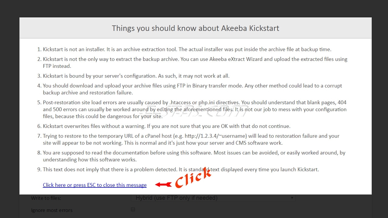 Akeeba Backup: Восстановление поврежденного сайта из резервной копии.